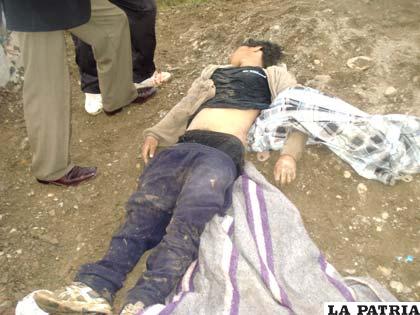 El muchacho tenía de 25 a 30 años aproximadamente