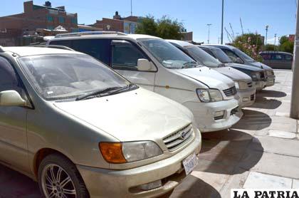 Los vehículos fueron remitidos a depósitos aduaneros