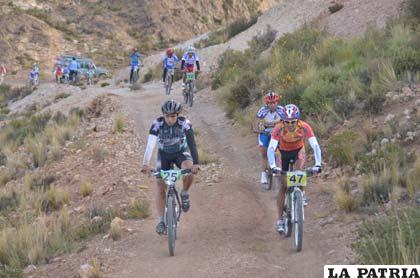 La competencia de bicimontaña tiene su atractivo