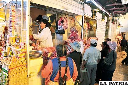 Comercializadores de carne en Oruro van al paro