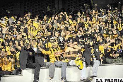 El apoyo de la hinchada “atigrada” será fundamental a la hora del 
partido