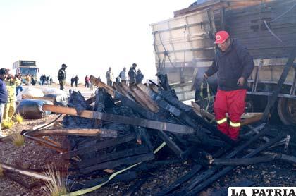 La madera fue un elemento muy inflamable que alimentó el fuego