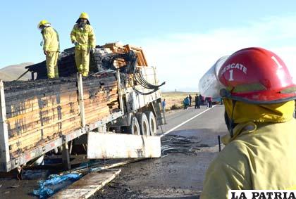 Bomberos sofocaron el incendio