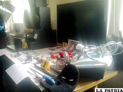 Elementos decomisados a la organización criminal desarticulada 
