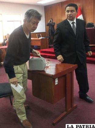 Fujimori en una de sus audiencias