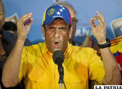 Henrique Capriles dice que no se detendrán las movilizaciones