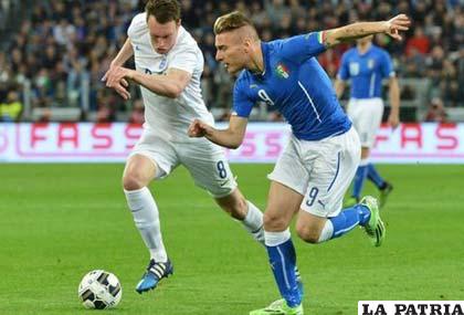 Las selecciones de Italia e Inglaterra terminaron empatando 1-1