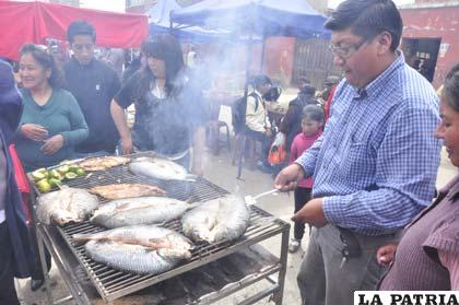 En la Feria del Pescado había una variedad de platos preparados con este producto