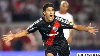 Radamel Falcao, fue goleador de River Plate