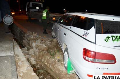 Se afectó el pretil de seguridad al rescatar el motorizado