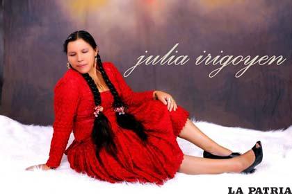 Julia Irigoyen llega con su música a Oruro