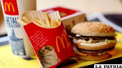 Hamburguesa, papas fritas y refresco, el combo McDonald’s