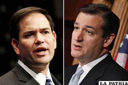 Ted Cruz Y Marco Rubio, candidatos presidenciales en Estados Unidos