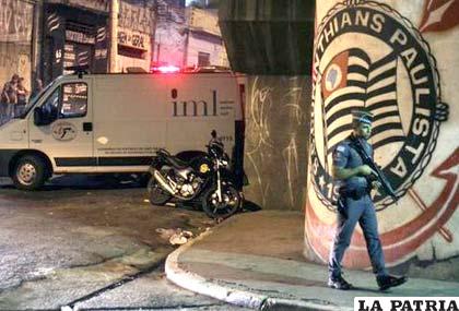 La policía de Brasil custodia el lugar donde ocurrió el hecho
