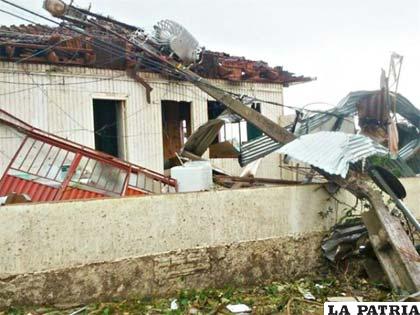 El tornado arrasó con todo a su paso