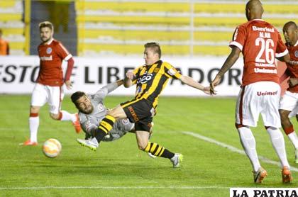 El partido de Ida el equipo de The Strongest venció en La Paz por 
3-1 (17/02/2015)