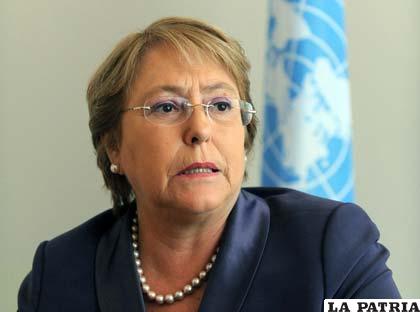 La presidenta de Chile, Michelle Bachelet