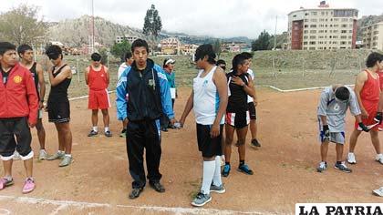 Novidentes orureños durante su participación en un nacional
