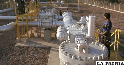 Reserva de gas en el campo de Margarita en Tarija