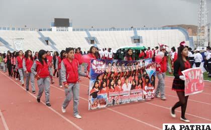 Ayer, durante la inauguración del campeonato