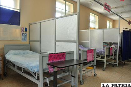Sala de varones del Hospital General 