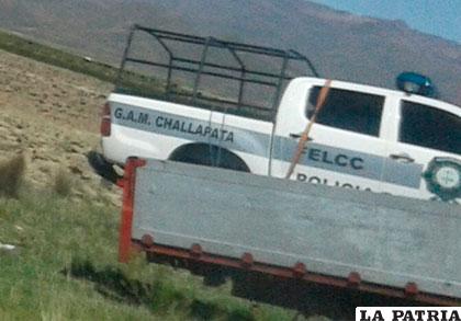 El choque de una camioneta provocó el cambio de los policías en Challapata