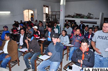 Trabajadores gráficos en el congreso de su sector