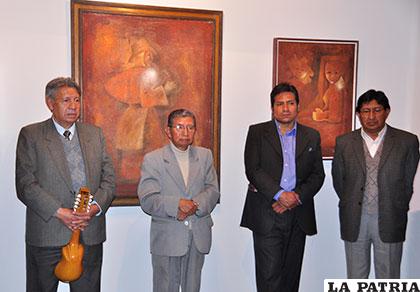 Acto de inauguración de la exposición de pintura de Mario Medina Alarcón