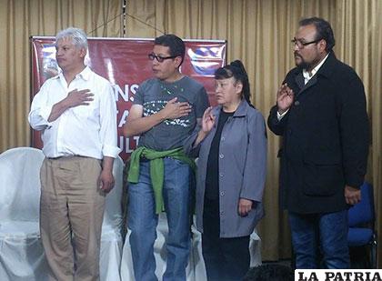Miembros de la directiva del Consejo Departamental de Culturas
