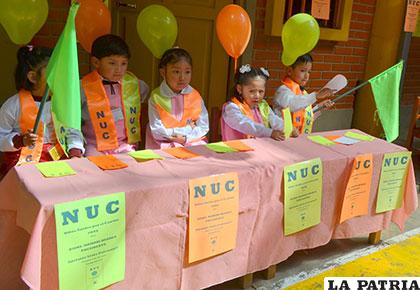 Nuevo gobierno estudiantil en el kínder 