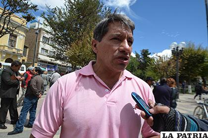 Manolo Encinas, jefe departamental del MNR en Oruro