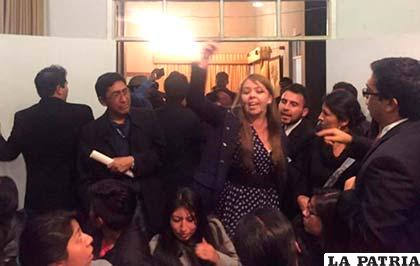 Interrupción del evento sobre redes sociales en La Paz /ANF