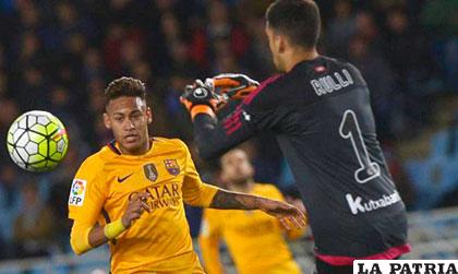 Neymar, menos Messi, pudieron anotar para Barcelona