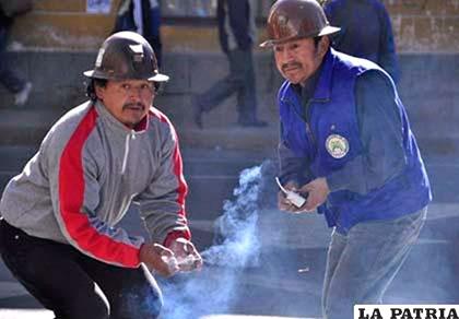 Mineros usaban la dinamita en marchas y manifestaciones /Archivo