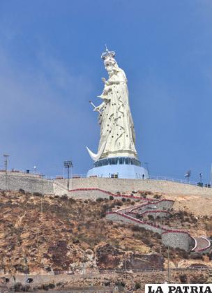 Monumento de la Virgen del Socavón tendrá seguimiento de prioridad por Transparencia del municipio /Archivo