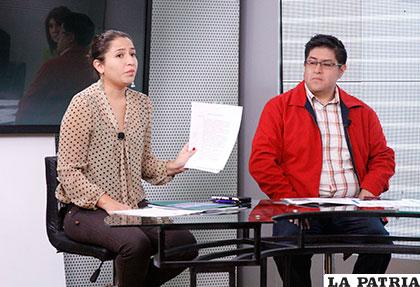 La ministra de Salud, Ariana Campero y el viceministro de Tesoro y Contabilidad Fiscal, Jaime Durán /ABI