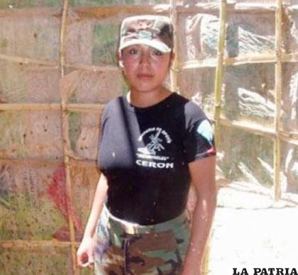 Maribel Cerón fue asesinada presuntamente por sus camaradas /FACEBOOK