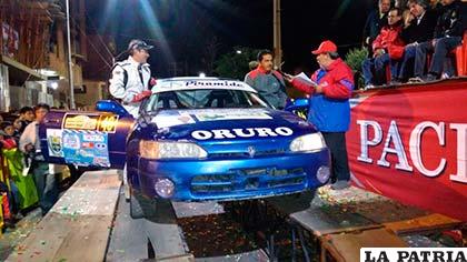 Miguel Flores, anoche en la partida simbólica
