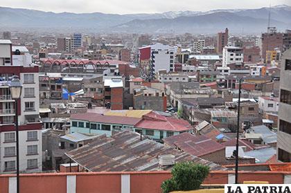 Una vista panorámica de la ciudad de Oruro