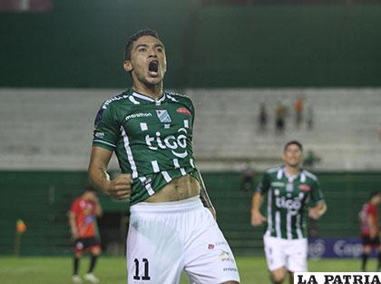 Alcides Peña fue el autor del segundo gol de Oriente Petrolero /APG