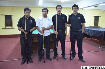 Abraham Llanos, Zenón Veliz, Leonardo Flores y Mijaíl Lazzo