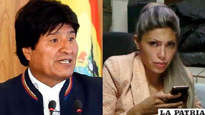 Evo Morales y Gabriela Zapata /ANF