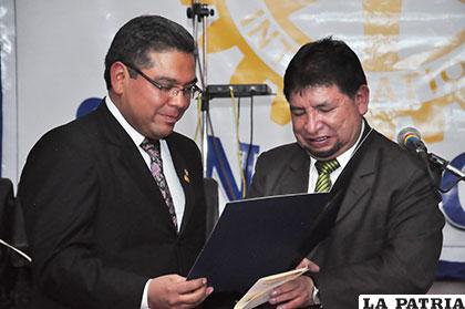 Jaime Gonzales a nombre de la Brigada Parlamentaria reconoce la labor del Rotary San Miguel