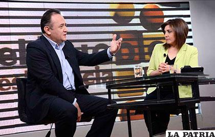 El ministro de Planificación del Desarrollo, René Orellana, participó del programa 