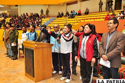 Daniela Camacho tomó la promesa deportiva a los participantes