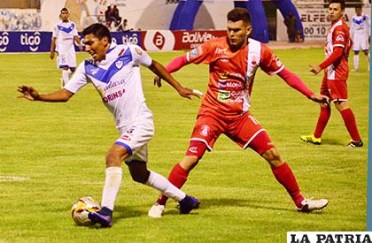 La acción del último partido que jugaron en Oruro, donde venció San José 3-0 el 18/11/2016