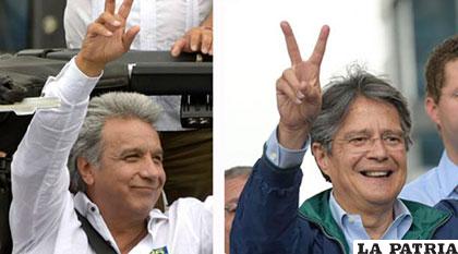 Lenin Moreno y Guillermo Lasso postulan por la silla presidencial de Ecuador /elcomercio.com