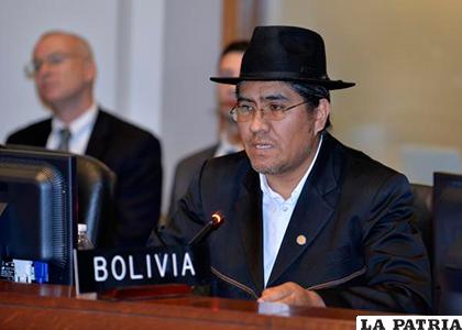 El embajador de Bolivia, Diego Pary recibió duras críticas por suspender sesión de la OEA /notitotal.com
