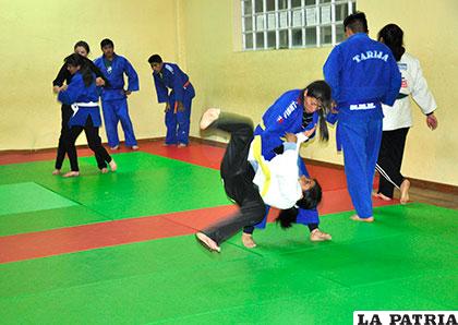 Los judocas orureños se estuvieron preparando convenientemente para este torneo