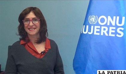 Carolina Taborga, representante de ONU Mujeres en Bolivia /erbol.com.bo